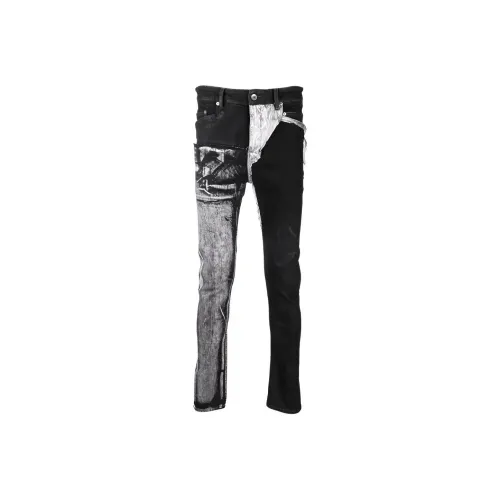 RICK OWENS совместный бренд Черные Мужские Джинсы