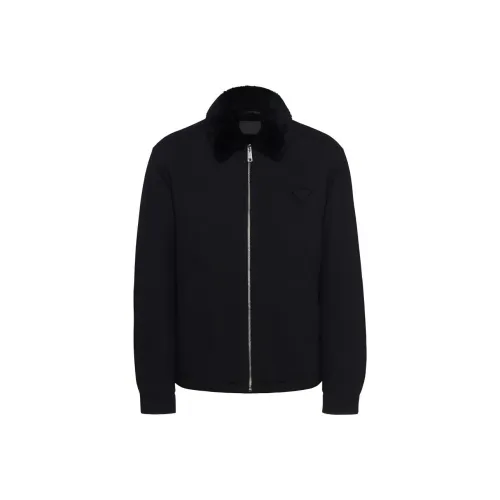 PRADA SS24 Куртки и Пальто Мужской Черный