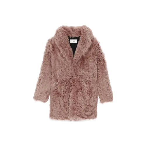 SAINT LAURENT Розовый Мужской Меховые изделия