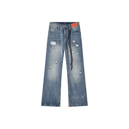 GEOFFREY B. SMALL Джинсы Унисекс Светлый Синий