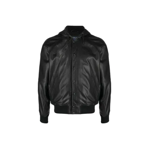 Polo Ralph Lauren Черные Мужские Кожаные Куртки