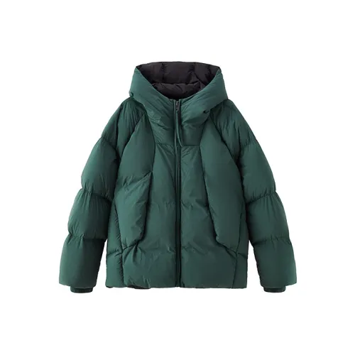 RIVER STONE Пуховик Унисекс Темно-зеленый