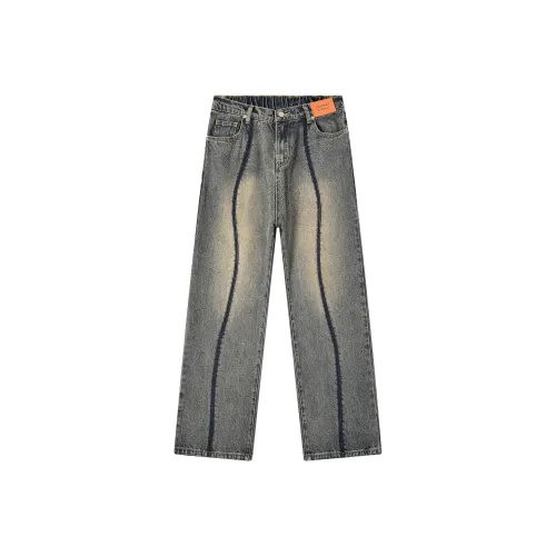 GEOFFREY B. SMALL Джинсы Унисекс Выстиранный Синий