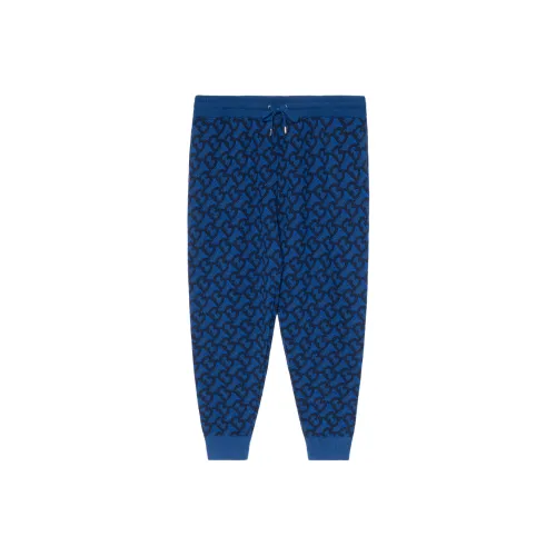 Burberry Вязаные спортивные брюки мужские синие