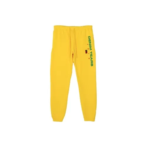 Denim Tears Желтые Мужские Вязаные Спортивные Штаны