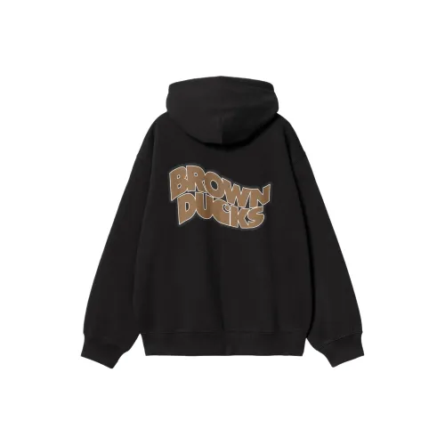 Carhartt WIP С капюшоном Коричневый Ducks Куртка Унисекс Черный