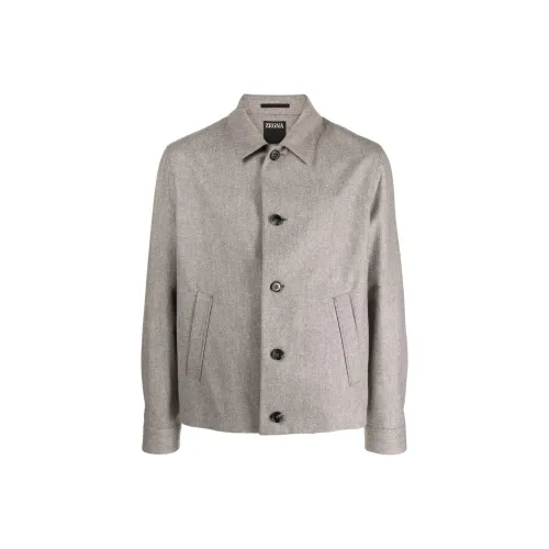Ermenegildo Zegna Каменный Серый Мужские Куртки