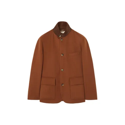 Loro Piana Темно-коричневые мужские куртки