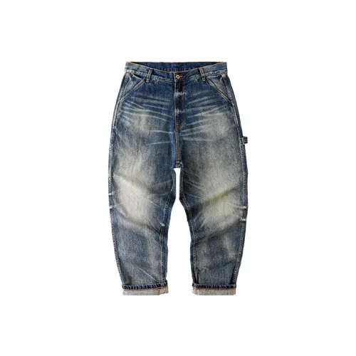 TEKABLU Джинсовый синий Мужские Джинсы