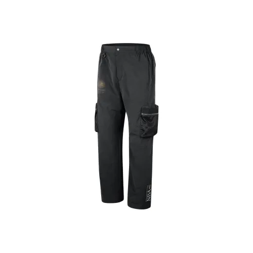 Nike Team 31 Свободный крой Карго брюки Мужские Черные