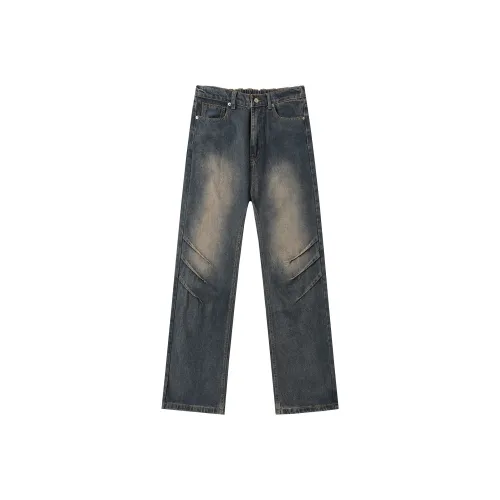 Michael Rock Синие Унисекс Джинсы