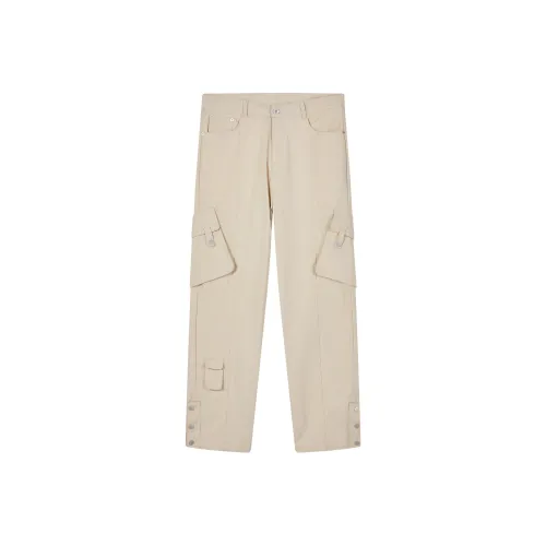 PASET Повседневные брюки Унисекс Абрикос