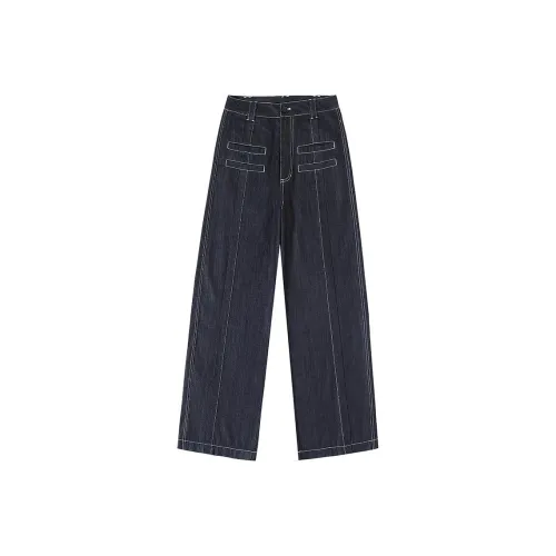 Crying Center Темно-синие унисекс джинсы