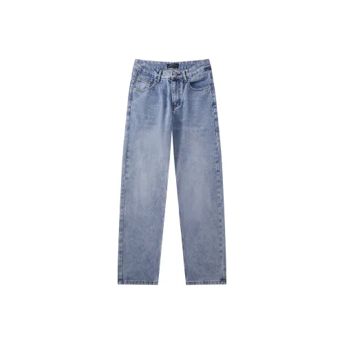 I'm David Джинсы Unisex Light Blue