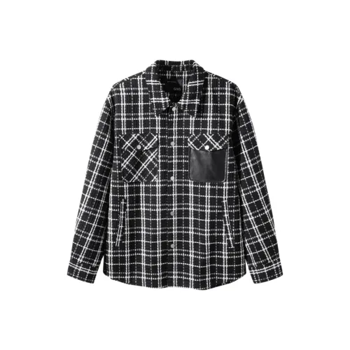 GXG Куртки и Пальто Мужской Черный Белый Клетка