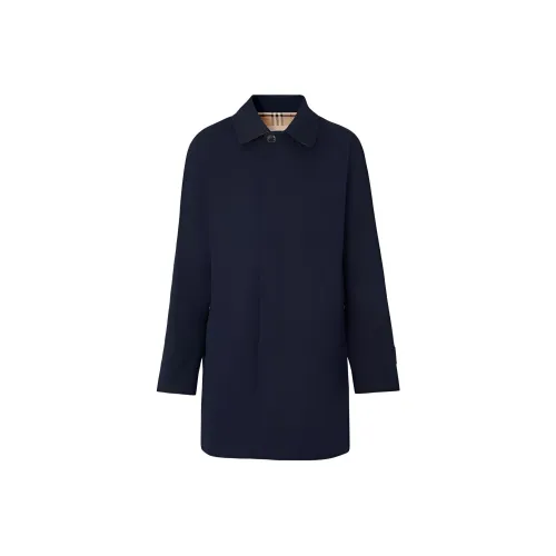 Burberry FW22 Тренчкот Мужской Угольный Синий