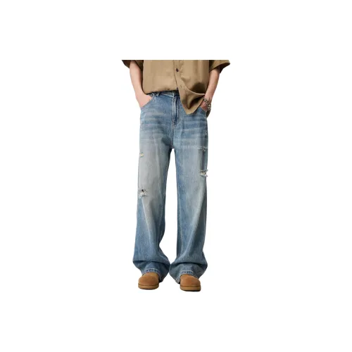 ALL IN Клуазон Синий Мужские Джинсы