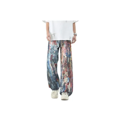 ADOONGA Темно-синие унисекс джинсы