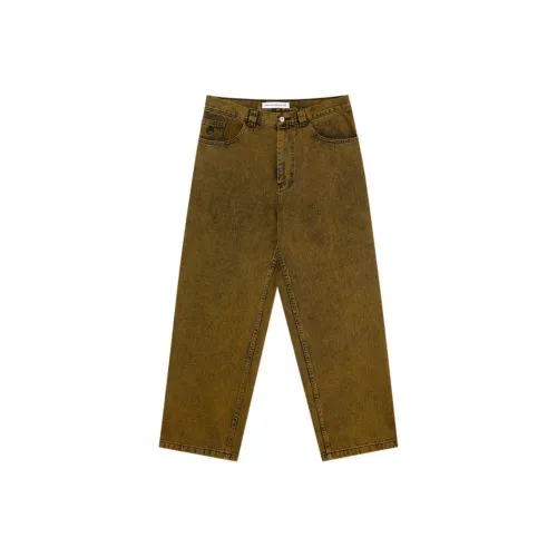 POLAR SKATE CO SS25 Джинсы Мужские Желтые Черные