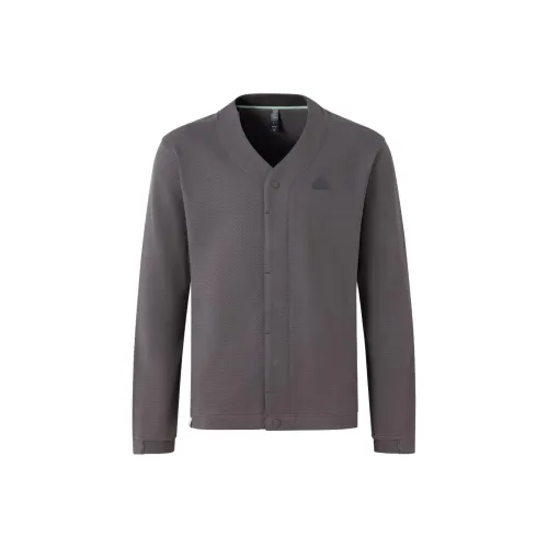 Adidas Business Casual KNIT Кардиган Куртки и Пальто Мужской Угольный Серый