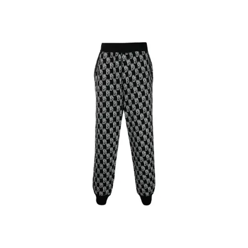 WE11DONE Черные унисекс вязаные тренировочные брюки