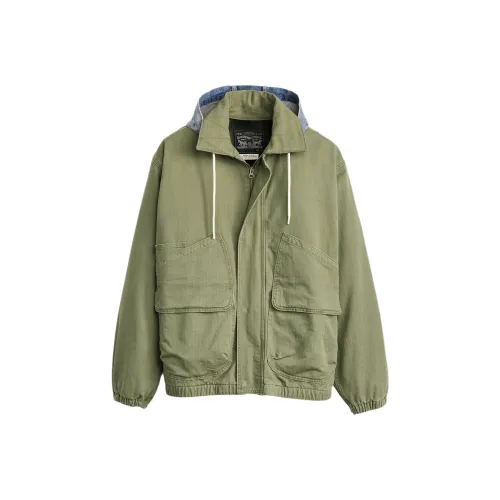Levi's Куртки и Пальто Мужской Зеленый