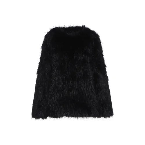 Yohji Yamamoto Черный Унисекс Мех