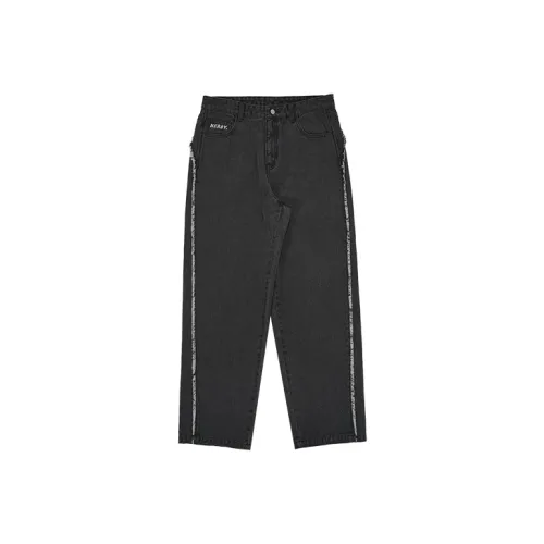 NERDY Прямой крой Брюки Джинсы Унисекс Черный