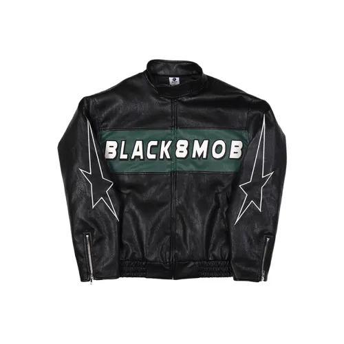 BLACK8 Mula Over Billionaire Черная унисекс кожаная куртка