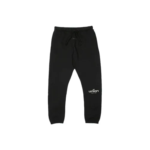 Fear of God Essentials FW21 Черные Унисекс Вязаные Тренировочные Брюки
