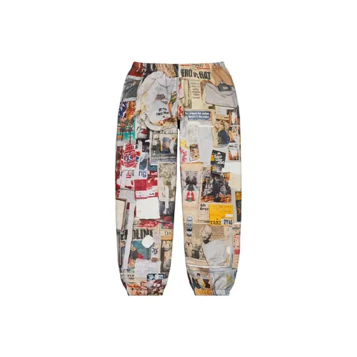 Supreme Week 14 Dash'S Стена Sweatpants Тренировочные брюки Унисекс Многоцветные