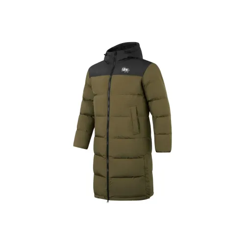 QIAODAN Cozy Nest Пуховик Мужской Рыжевато-коричневый Зеленый Черный