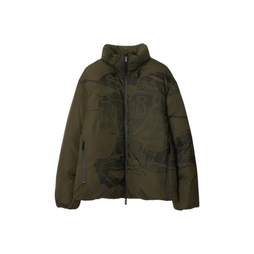 Burberry FW24 Пуховик Мужской Зеленый