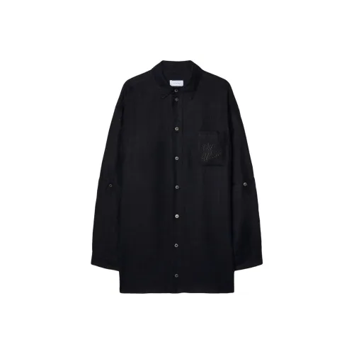 Off Белый Куртки Пальто Свободный крой Мужской Черный