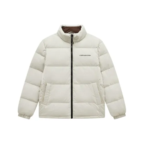 XTEP Пуховик Мужской Пемзовый Серый