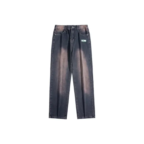 SCRM Медно-голубые унисекс джинсы