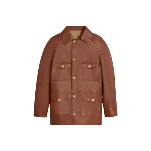 CELINE Кожа Куртка Мужская Умбра