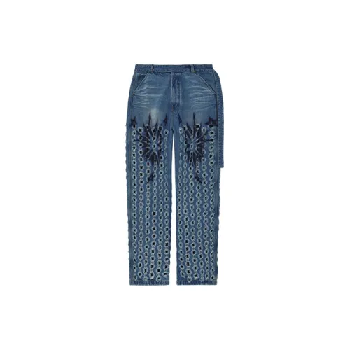 WE11DONE Blue Men's Jeans WE11DONE Синий Мужские Джинсы