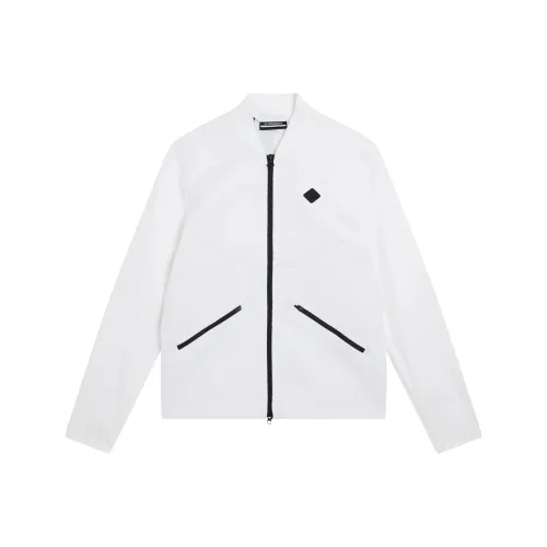 J.Lindeberg Ромб Технология Bomber Куртки Пальто Мужской Белый
