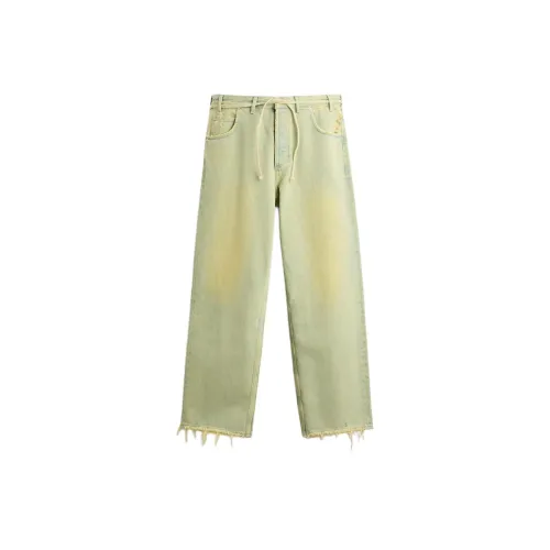 ZARA Желтый Мужские Джинсы