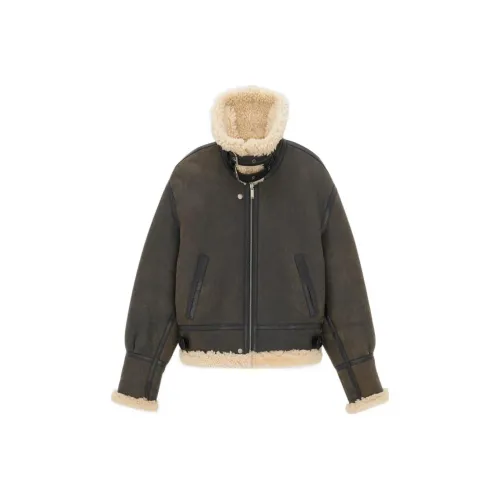 SAINT LAURENT FW23 Кожаная куртка мужская темно-коричневый