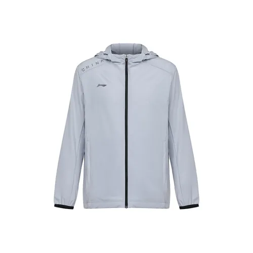 LINING Тренчкот Мужской Голубин Серый