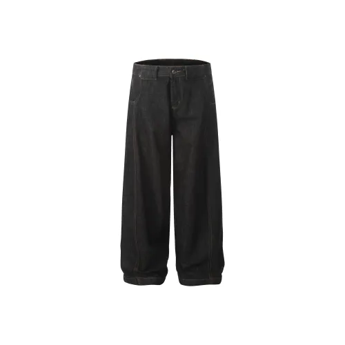 MAD WITCH Широкие брюки Scimitar Джинсы Американский Универсальный Прямой крой Loose Fit Casual Pants Унисекс