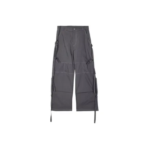 0 CROWORLD Серые Унисекс Брюки карго