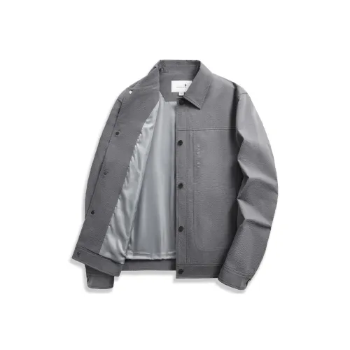 Куртки и пальто Dance with Wolves Мужские Средне-серого цвета