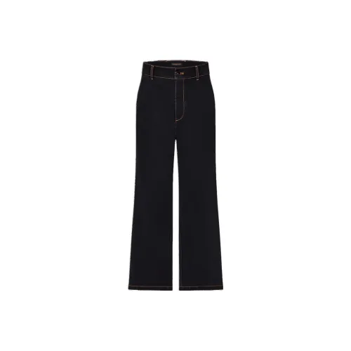 LOUIS VUITTON Мужские джинсы черного цвета