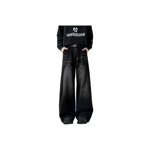 KNOCKSPARK Черные Унисекс Джинсы