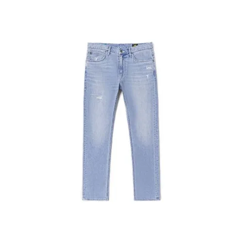 Lee Светло-Синие Мужские Джинсы