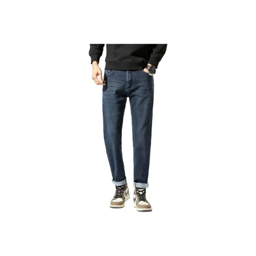 BALENO Синий Черный Мужские Джинсы