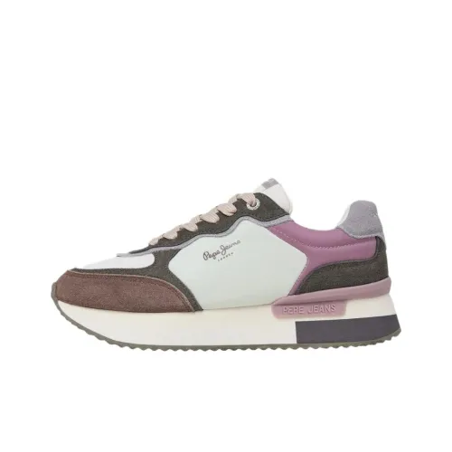 Pepe Jeans Низкий топ Повседневная обувь Женская Белый Фиолетовый